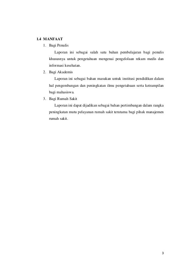 Laporan Pkl Rekam Medis