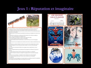 Jeux 1 : Réputation et imaginaire
 