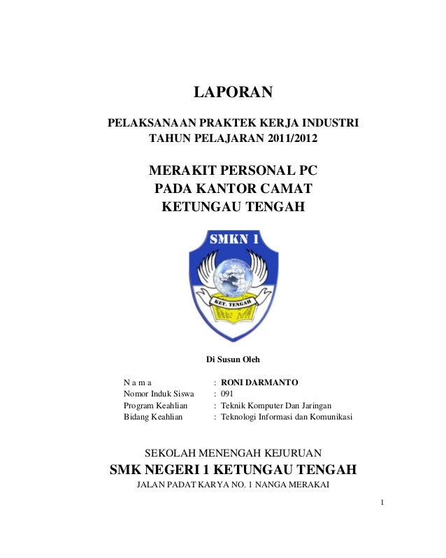 Contoh Laporan Prakerin Tkj Merakit Laptop Kumpulan