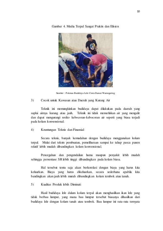 PROPOSAL PROGRAM KREATIFITAS MAHASISWA BUDIDAYA LELE 