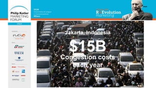WAZE
Congestion costs
each year
$15B
Jakarta, Indonesia
 
