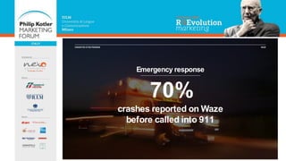 70%
crashes reported on Waze
before called into 911
CONNECTED CITIES PROGRAM WAZE
Emergency response
 
