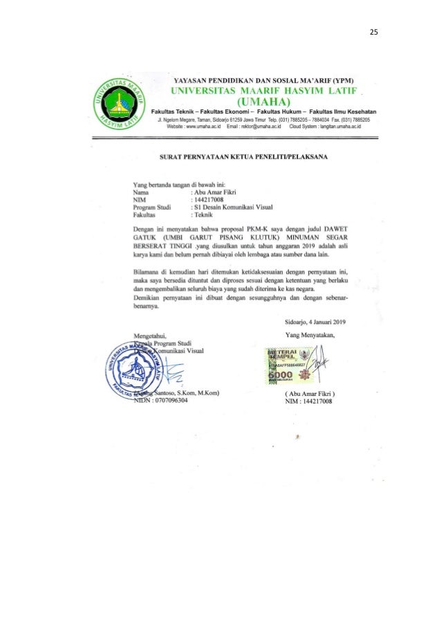 Pkm Kewirausahaan Pkmk Dawet Umbi Garut Dan Pisang Klutuk Umaha