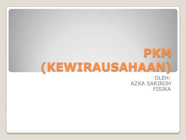 Pkm (kewirausahaan)
