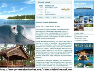 http://www.privateislandsonline.com/siloinak-island-rental.htm
 