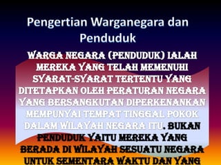 hak dan kewarganegaraan