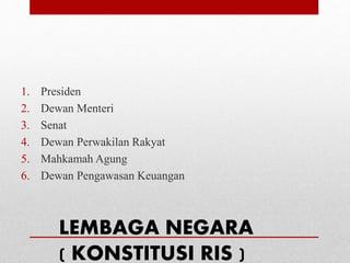 Senat Ris SISTEM PEMERINTAHAN DI INDONESIA | PPTX