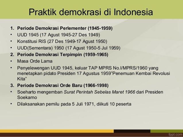 DEMOKRASI INDONESIA