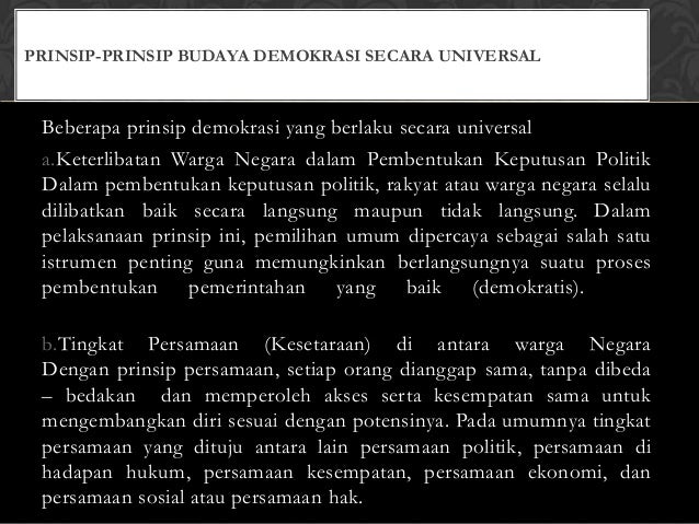 Budaya Demokrasi Xi Ips