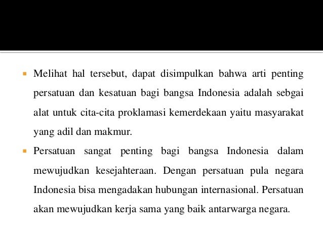 Strategi Indonesia Dalam Memperkukuh Persatuan Dan Kesatuan Bangsa