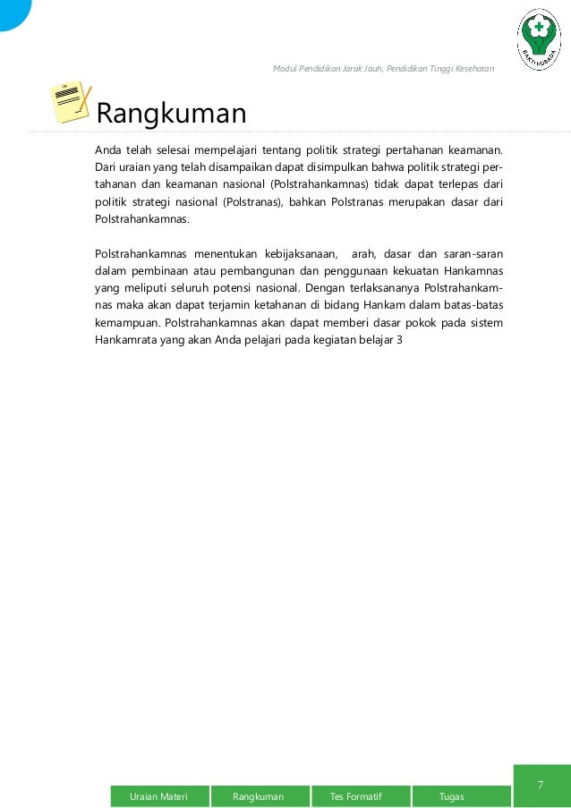 Politik Strategi Pertahanan Keamanan