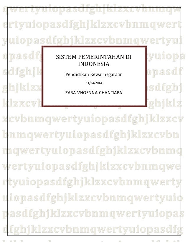 Sistem Pemerintahan Di Indonesia