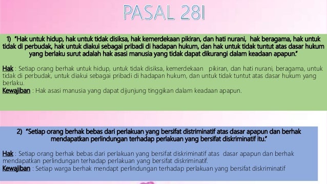 Hak Dan Kewajiban Warga Negara