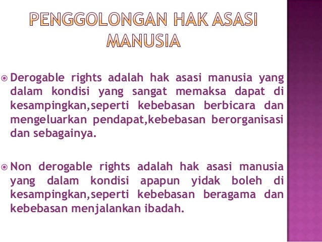 Konsep hak, HAM dan kewajiban dalam UUD 45