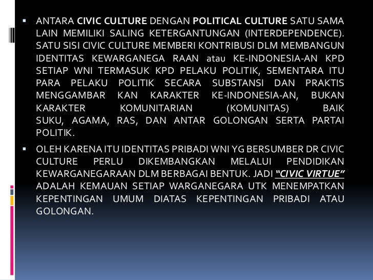 42 Pengertian Civic Culture HD