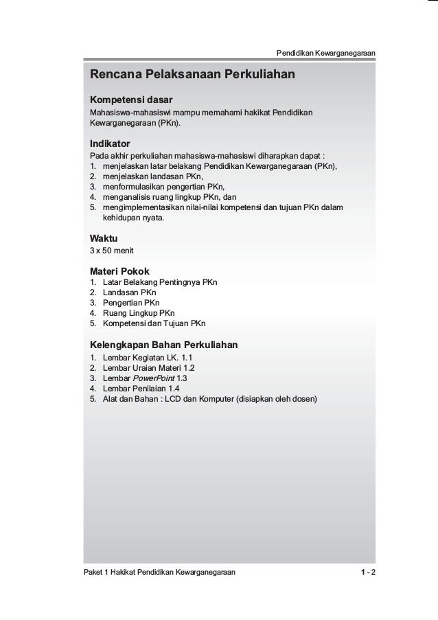 Pengertian Pendidikan Kewarganegaraan Bagi Mahasiswa