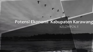 Potensi Ekonomi Kabupaten Karawang
KELOMPOK 3
 