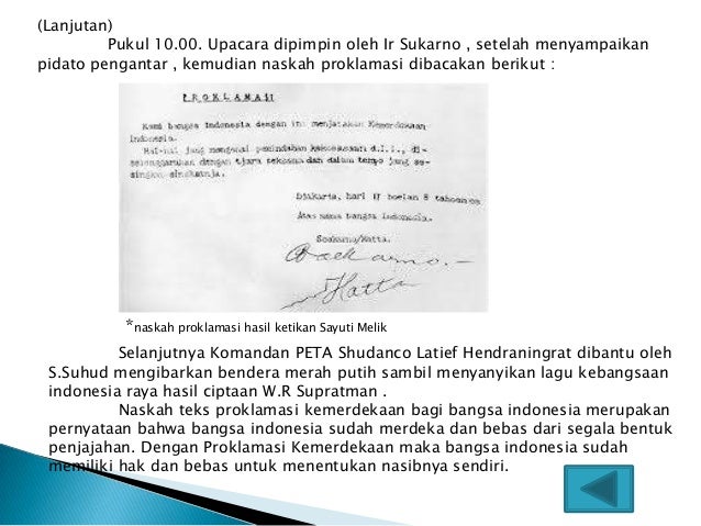 Proklamasi Kemerdekaan dan Konstitusi Pertama SMP kelas 7
