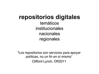 América Latina:
21 mandatos de acceso abierto de los cuales pocos
EXIGEN el auto-archivo (sólo recomiendan)
Propuestas de ...