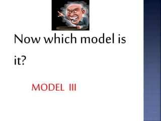Now which model is 
it? 
MODEL III 
 
