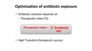Pk pd analysis and mic interpretation in microbiological reports | PPTX