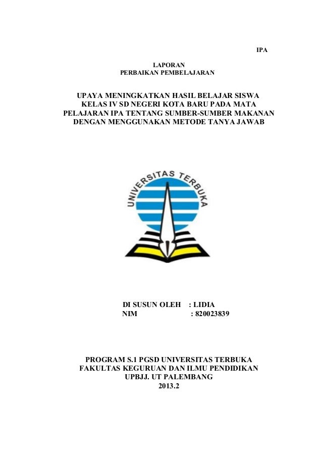 Laporan Pkp Ipa Kelas 2 Sd - Kumpulan Kunci Jawaban Buku