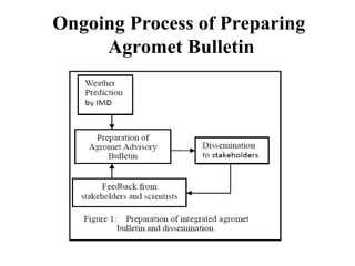 Ongoing Process of Preparing 
Agromet Bulletin 
 