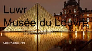 Luwr
Musée du Louvre
Kacper Kalmus 3HRT
 