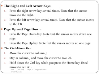 Pks ms excel unit 2_bcomcs | PDF