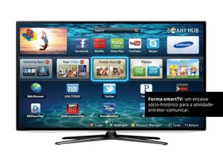 Forma-smartTV: um encaixe
sócio-histórico para a atividade-
entreter-comunicar.
 