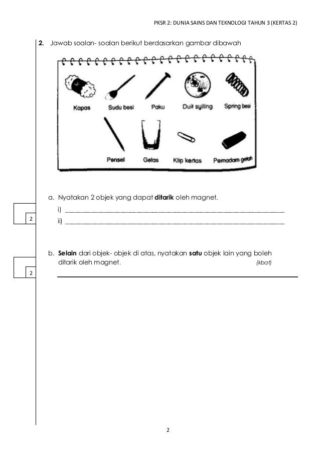 Contoh Soalan Kbat Sains Tahun 3 - Kuora h