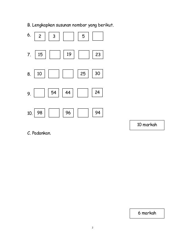 Jawab Soalan Matematik Tahun 6 - Selangor s