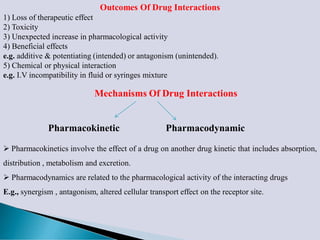 Drug Interactions and protein drug binding interactions | PDF