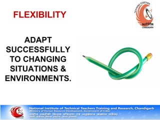 FLEXIBILITY
ADAPT
SUCCESSFULLY
TO CHANGING
SITUATIONS &
ENVIRONMENTS.
 