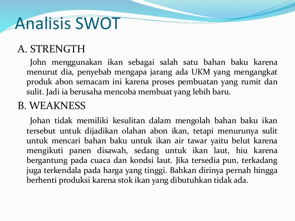 Wirausahawan Yang Sukses Dibidang Makanan Awetan Dari