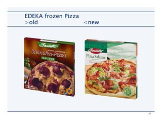 EDEKA frozen Pizza
>old               <new




                          21
 