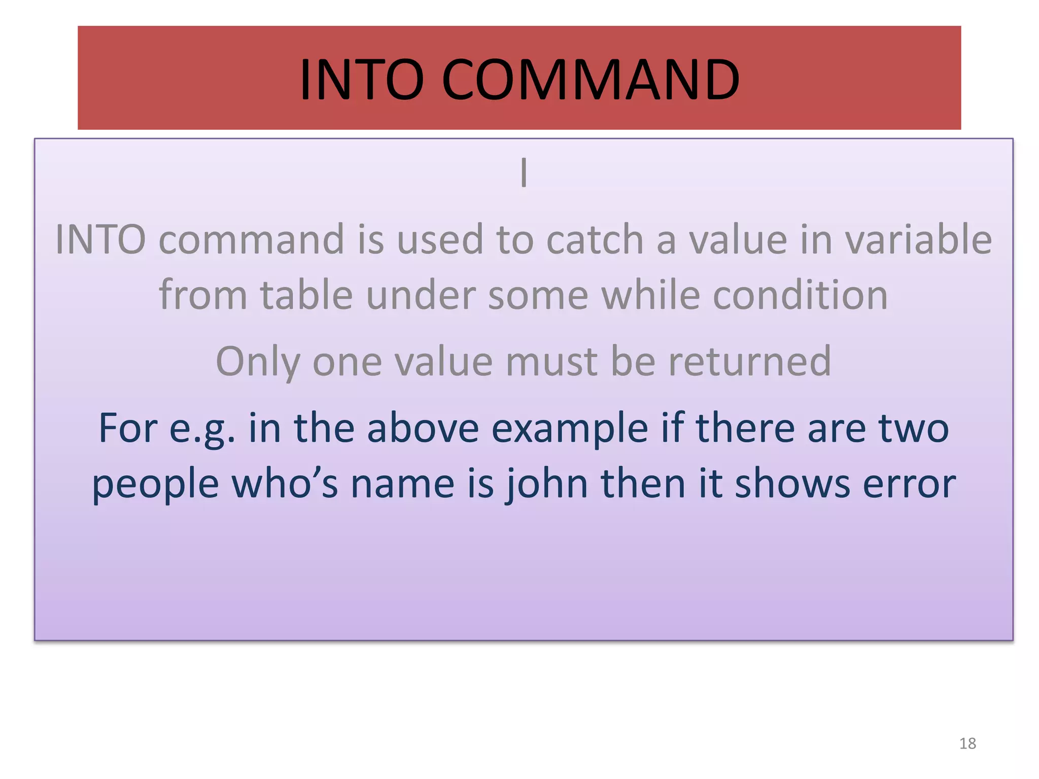 ORACLE PL SQL FOR BEGINNERS | PPTX | Databases | Computer Software and ...