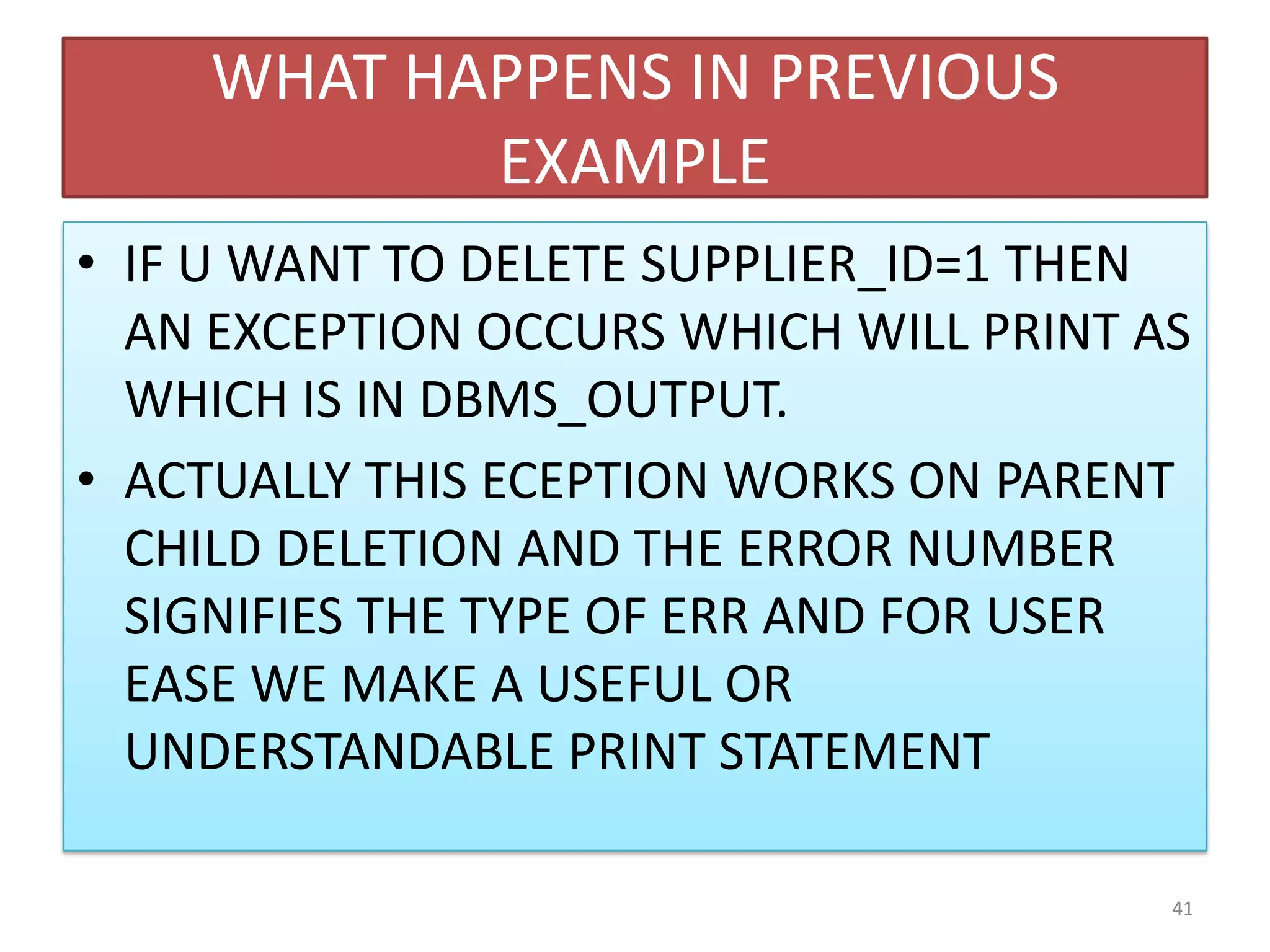 ORACLE PL SQL FOR BEGINNERS | PPTX | Databases | Computer Software and ...