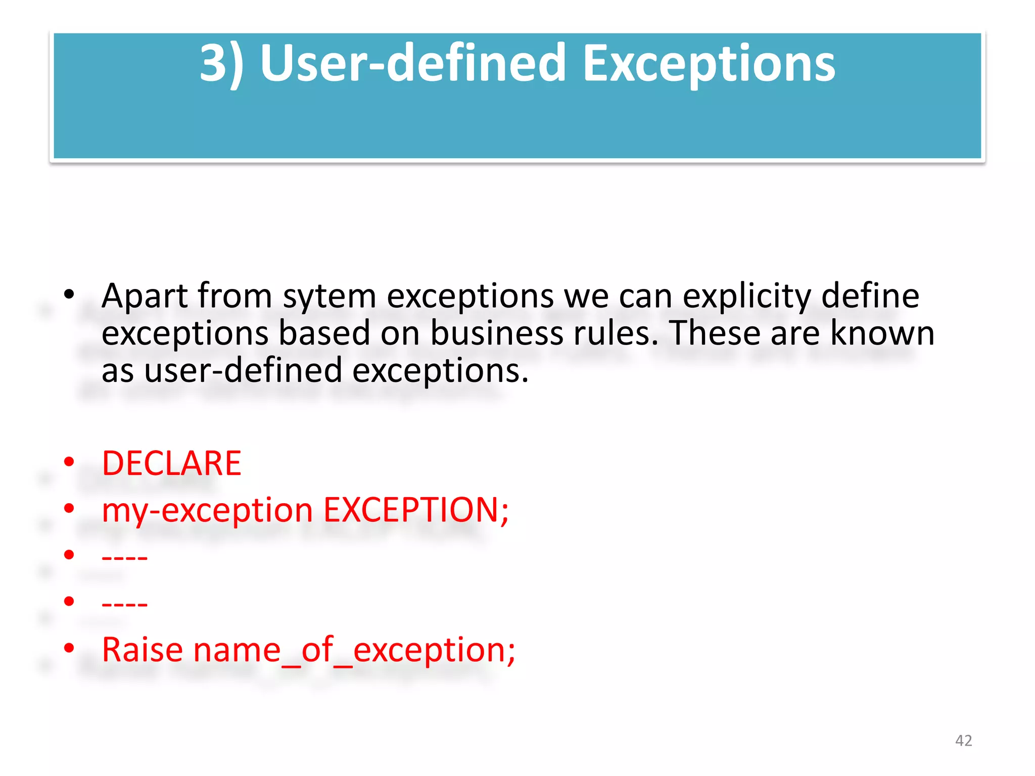 ORACLE PL SQL FOR BEGINNERS | PPTX | Databases | Computer Software and ...