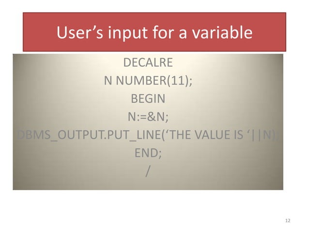 ORACLE PL SQL FOR BEGINNERS | PPTX | Databases | Computer Software and ...