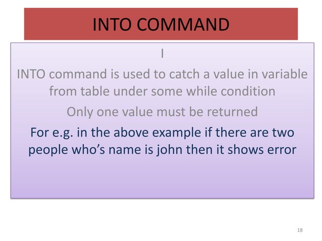 ORACLE PL SQL FOR BEGINNERS | PPTX | Databases | Computer Software and ...