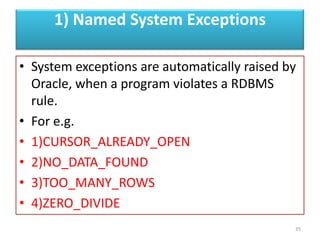 ORACLE PL SQL FOR BEGINNERS | PPTX