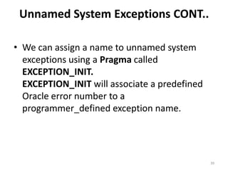 ORACLE PL SQL FOR BEGINNERS | PPTX