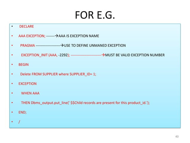 ORACLE PL SQL FOR BEGINNERS | PPTX | Databases | Computer Software and ...