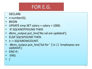ORACLE PL SQL FOR BEGINNERS | PPTX | Databases | Computer Software and ...