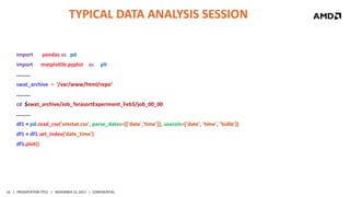 PL-4047, Big Data Workload Analysis Using SWAT and Ipython Notebooks ...