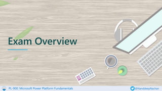 PL-900: Microsoft Power Platform Fundamentals @NanddeepNachan
Exam Overview
 