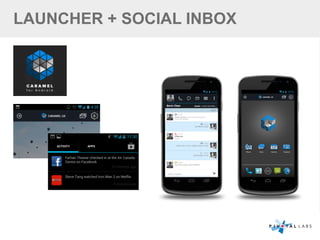 LAUNCHER + SOCIAL INBOX
 