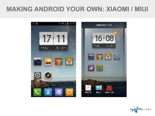 MAKING ANDROID YOUR OWN: XIAOMI / MIUI
 