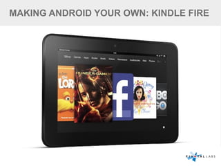 MAKING ANDROID YOUR OWN: KINDLE FIRE
 
